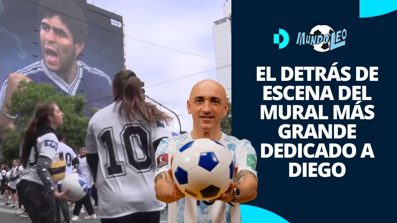 EL MURAL M&Aacute;S GRANDE - Rama Pantorotto y el detr&aacute;s de escena del mural dedicado a Diego Maradona