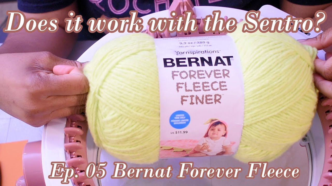 Пряжа, подходящая для вязальной машины Sentro. Эпизод 05: Bernat Forever Fleece Finer