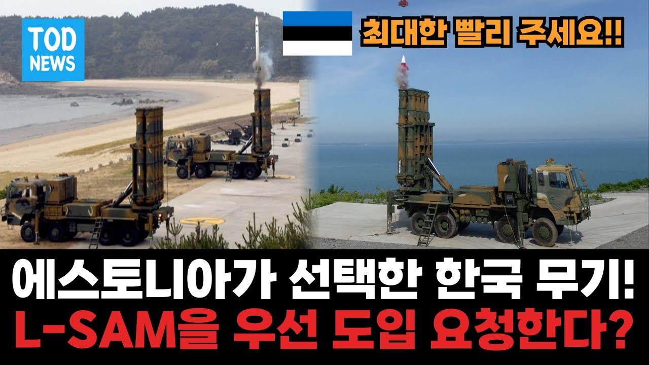에스토니아가 선택한 한국 무기! L-SAM을 우선 도입 요청한다?