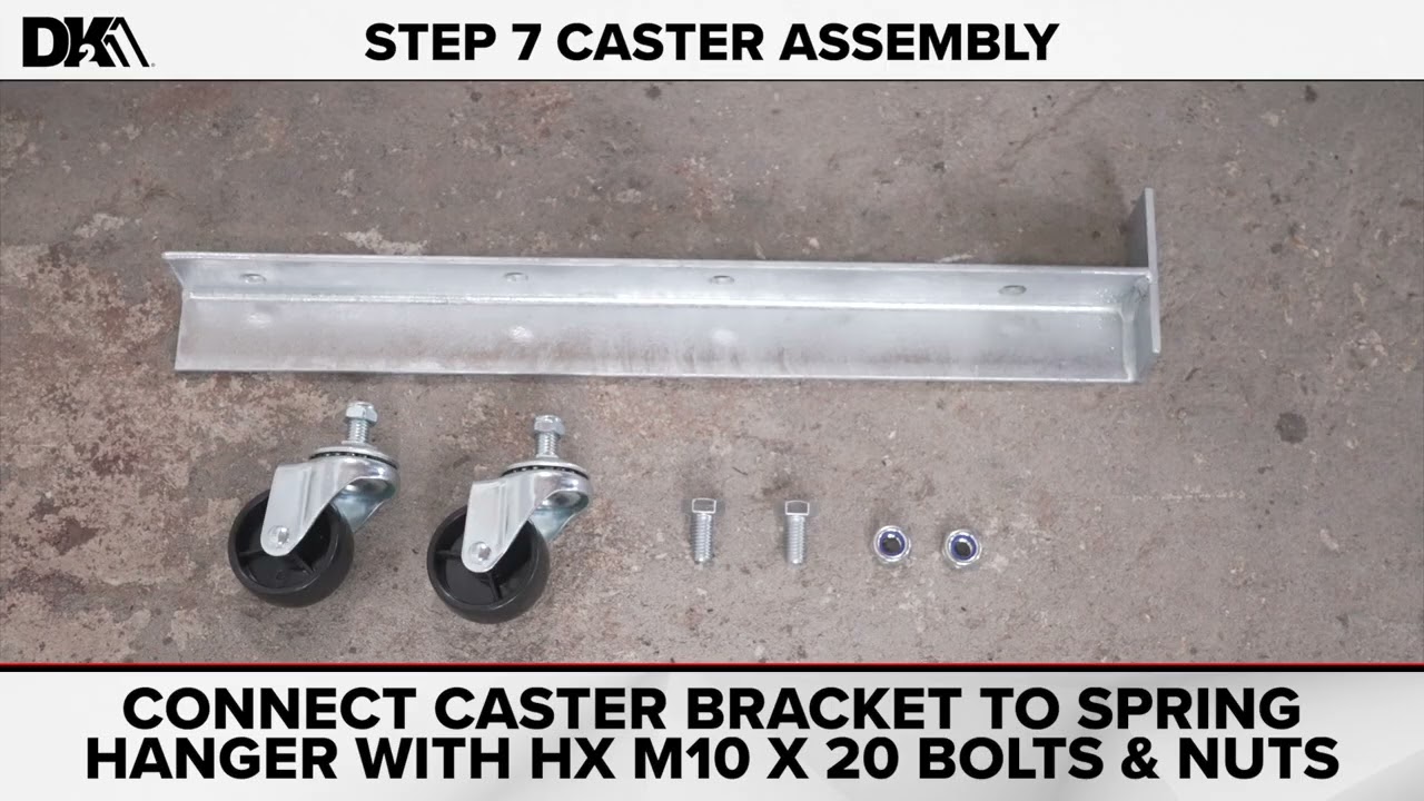 DK2 Trailers | MFT4X8G 4 ft. x 8 ft. Galvanized Folding Trailer Assembly