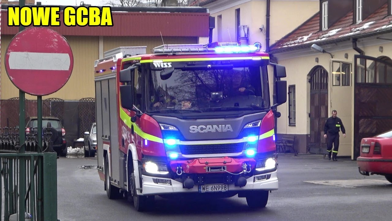 [NOWOŚĆ] Wyjazd Alarmowy sekcji 304[W]21 i 304[W]25 z nową ciężką Scanią P360 z JRG 4 Warszawa