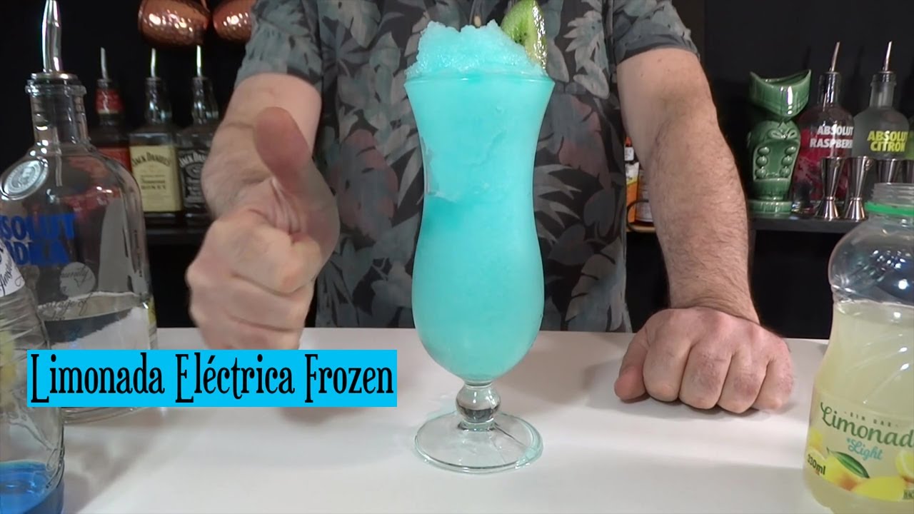LIMONADA ELÉCTRICA FROZEN 💧🧊 Cocktails Azules