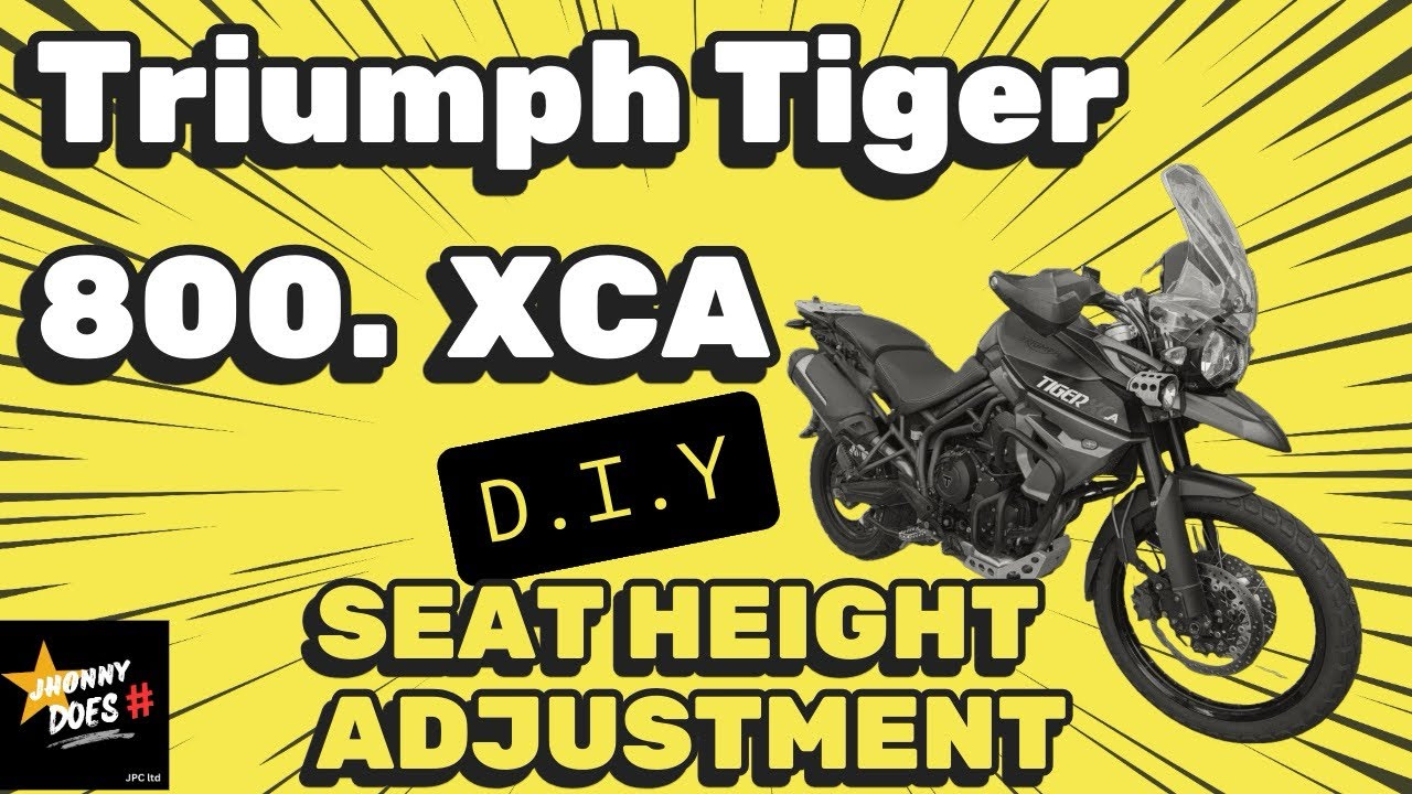 Triumph Tiger 800 XCA seat height adjustment ( D.I.Y Motorcycle Jobs )