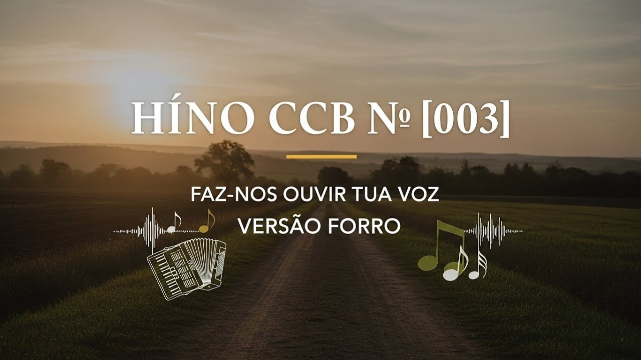 Hino CCB 3 | Faz-nos ouvir tua voz | Forro gospel