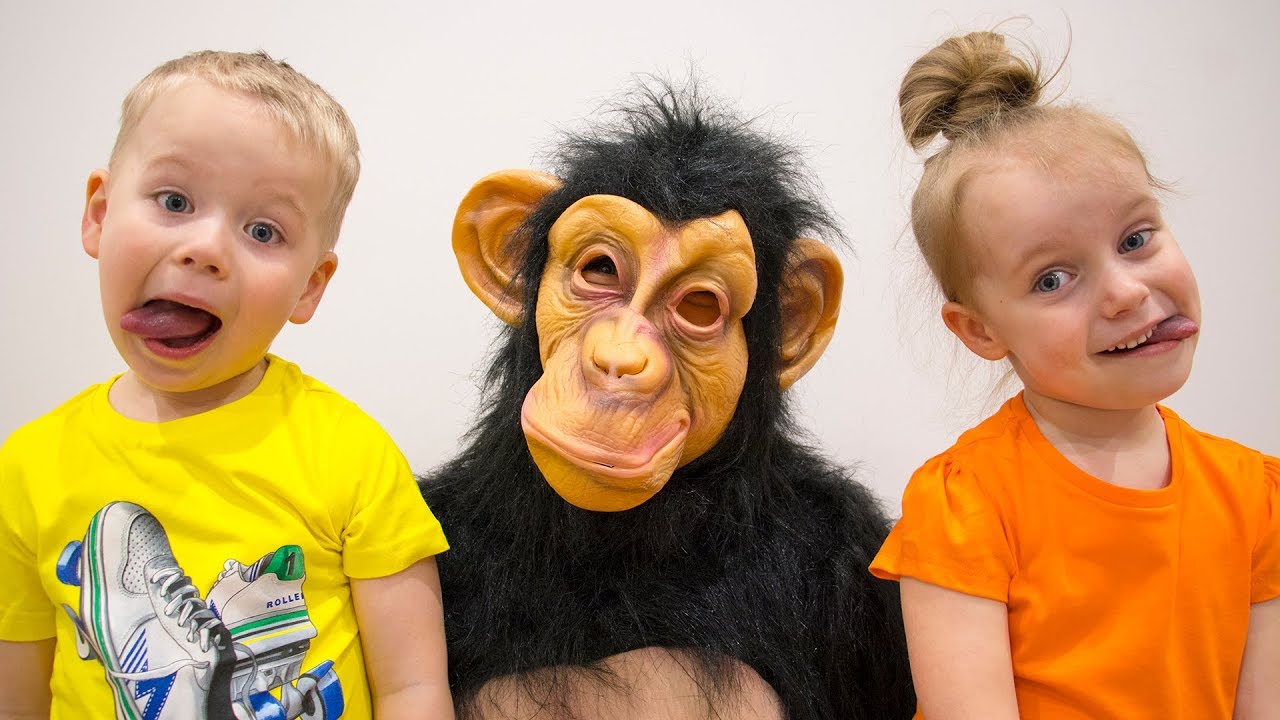 Gaby and Alex meet FUNNY MONKEY | Kids story + More