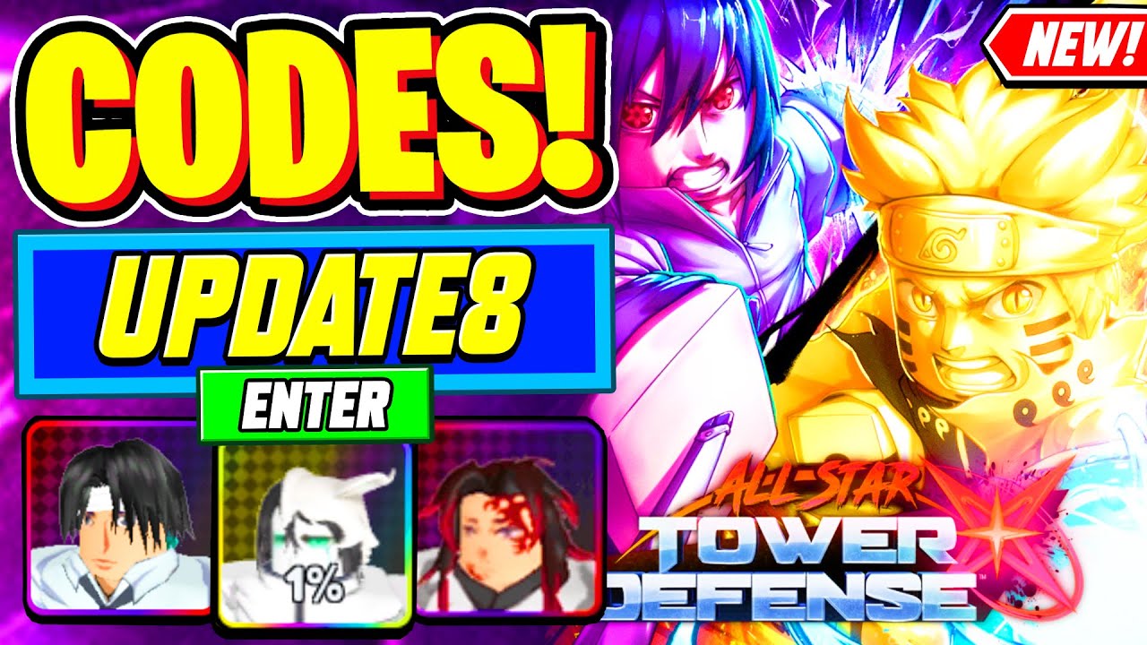 ⚠️Новые⚠️ ВСЕ РАБОЧИЕ КОДЫ ОБНОВЛЕНИЯ 8 для All Star Tower Defense X - Roblox ASTD X Коды