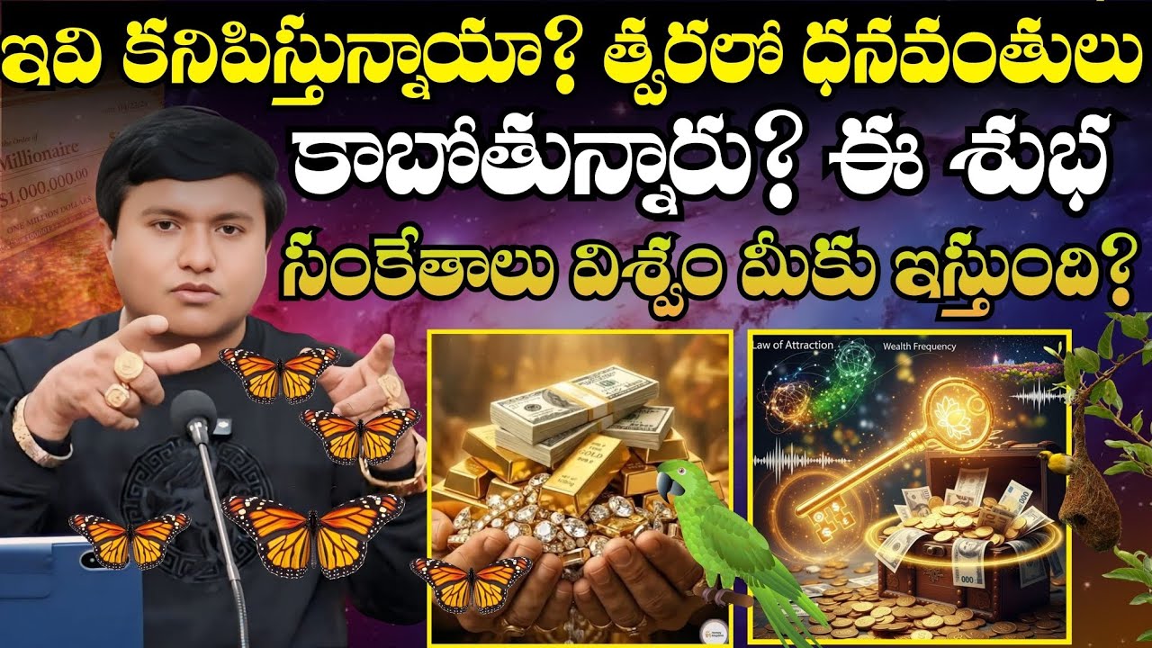 ఇవి కనిపిస్తున్నాయా? త్వరలో ధనవంతులు కాబోతున్నారు?శుభ సంకేతాలు విశ్వం మీకోసమే? | @HooponoponoSuresh 