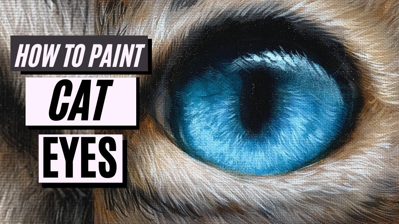How To Paint Blue CAT EYES