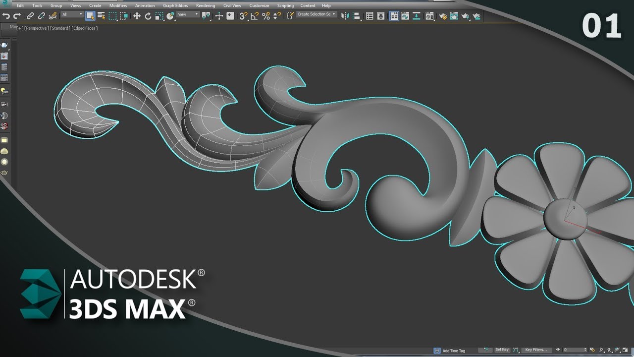 Como Modelar Ornamentos Decorativos no 3ds Max  Parte 01