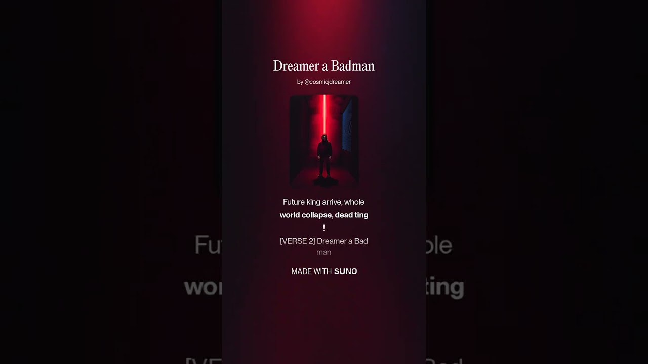 Dreamer a Badman (Audio)