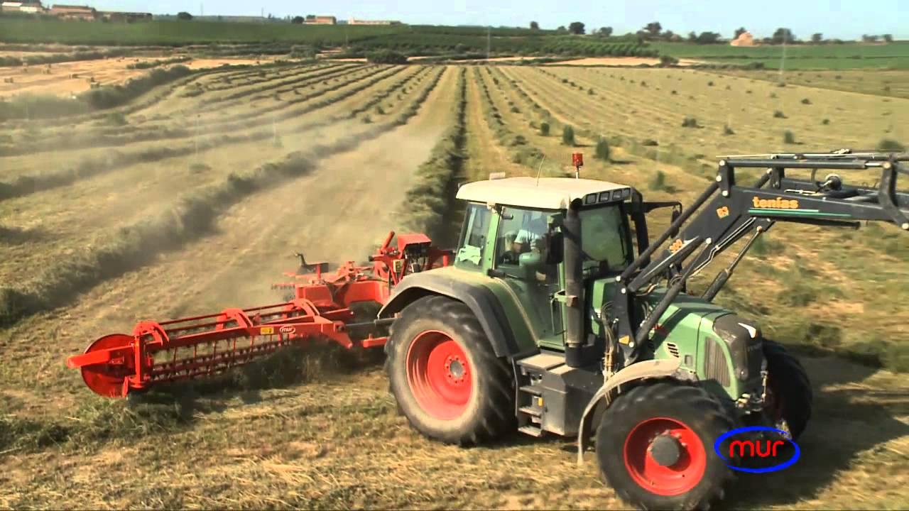 Rastrillos hileradores para alfalfa - Agrícola Mur 2015