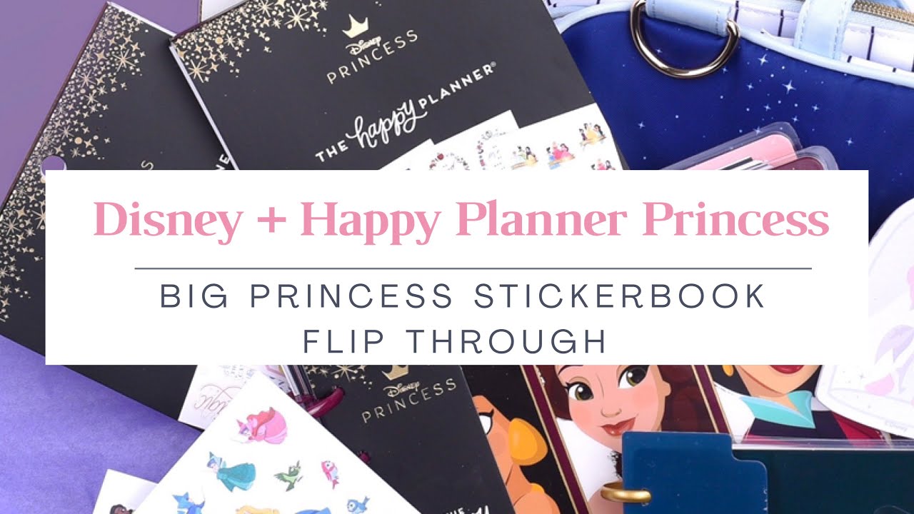 Disney Princess + Happy Planner Big Princess Stickerbook Flip Through