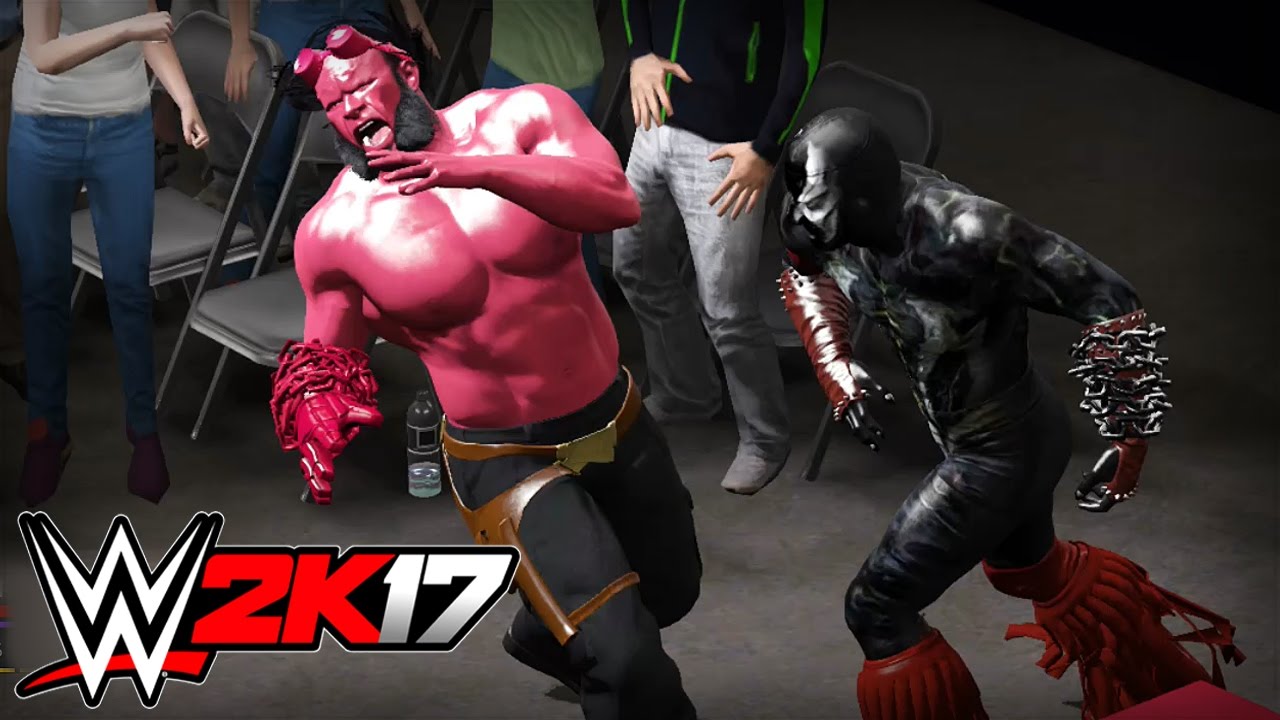 WWE 2K17 - Spawn VS Hellboy! (Extreme Rules)