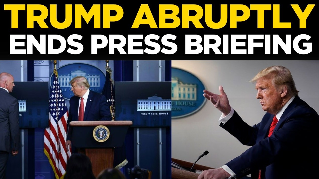 Breaking News LIVE | Secret Service Escorts Donald Trump Out of Press Conference | World News LIVE