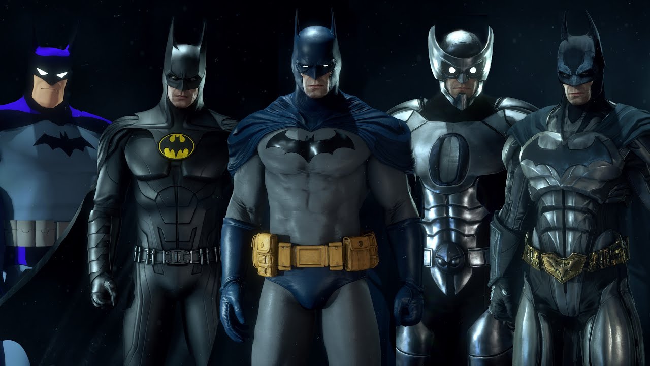 Batman Arkham Knight: Suit Ups Part 2 with DLC & Mod Skins