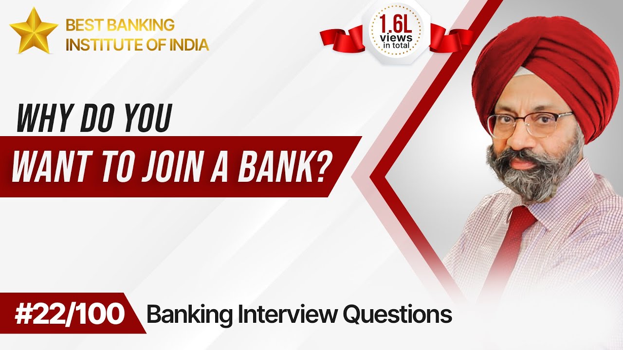 Why do you want to join a bank? | Best Answer For Banking Aspirants | Mr. Jasbir Singh | IPB India |