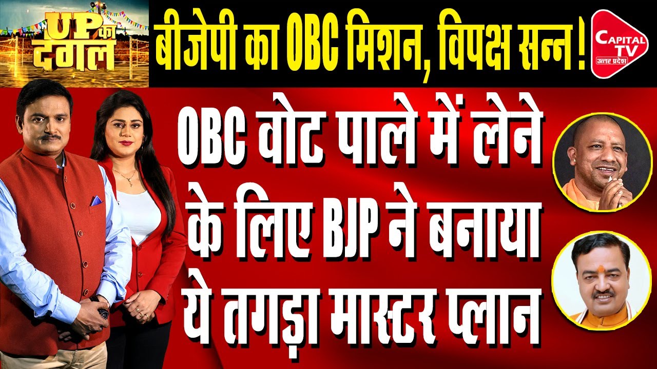 What Is BJP's OBC Master Plan For UP Elections | Dr. Manish Kumar | Capital TV Uttar Pradesh
