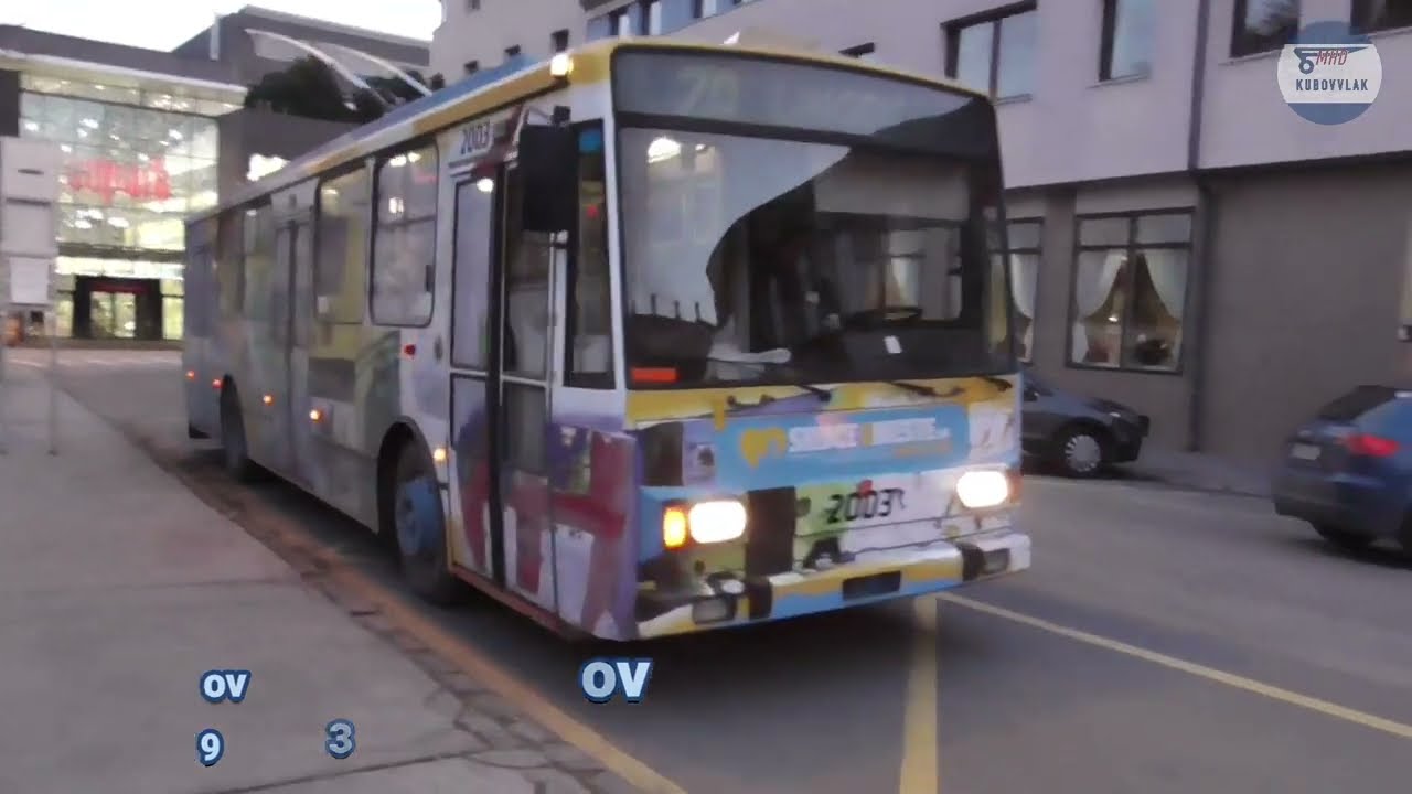DPMK Škoda 14 TrM #2003 na zastávke Námestie osloboditeľov [29.12.2019]