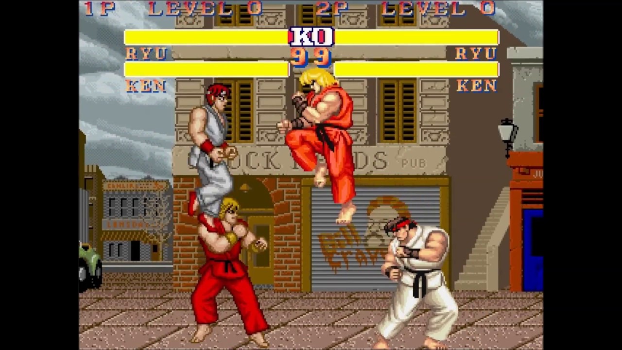 Ryu & Ken (Street Fighter 1) vs Ryu & Ken (Street Fighter 2)