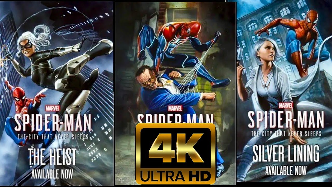SPIDER-MAN REMASTERED DLC All Cutscenes Full Movie 4K ULTRA HD (Marvel's Spider-Man)