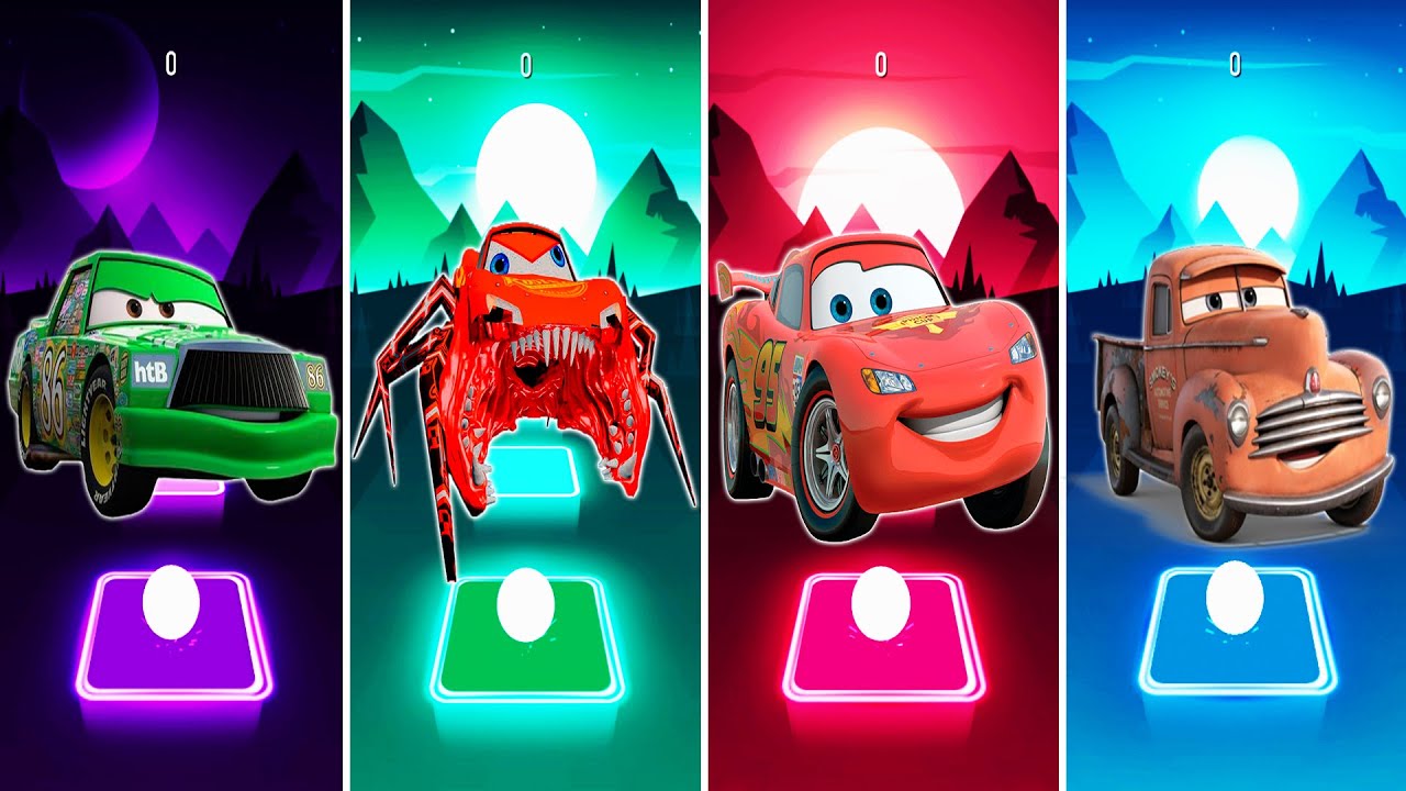 Coffin dance ➖ CHICK HICKS ❌ MCQUEEN EATER ❌ LIGHTNING MCQUEEN ❌ SMOKEY TRUCK ➖Tiles Hop EDM Rush