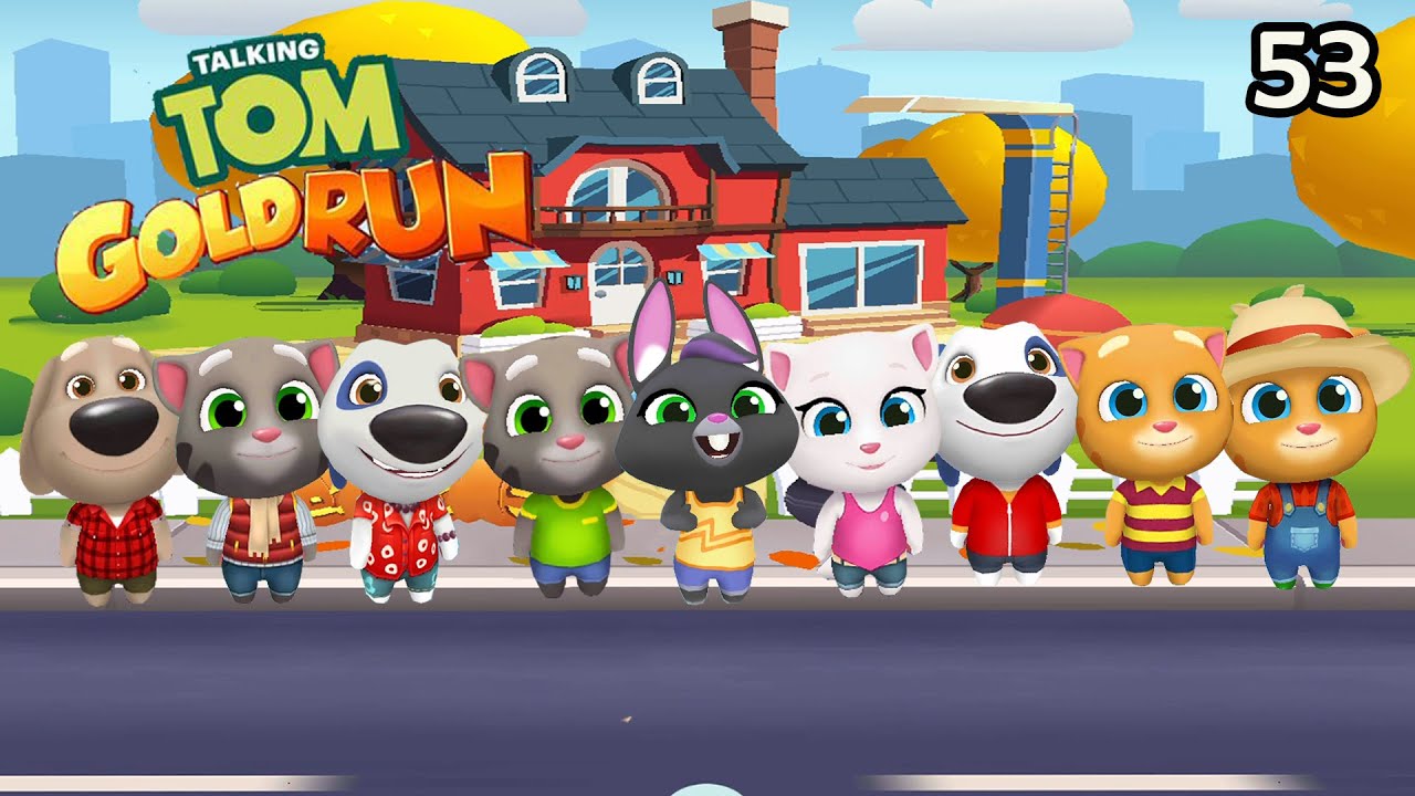 Talking Tom Gold Run  Gameplay/ Walkthrough  Part - 53 (FHD) Full Screen
