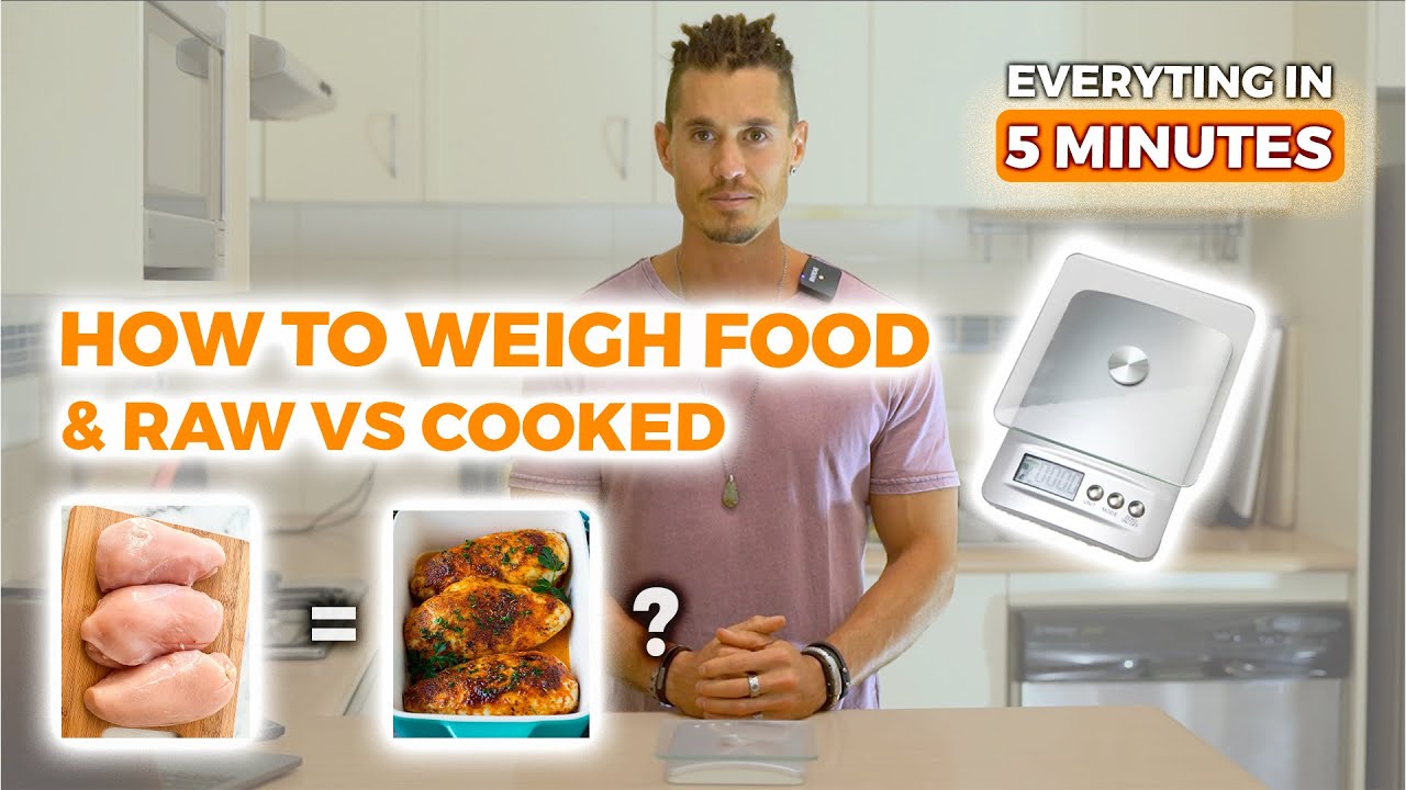 How to Weigh Food & Raw vs Cooked Conversion Using Food Scales. The Most Efficient Method!