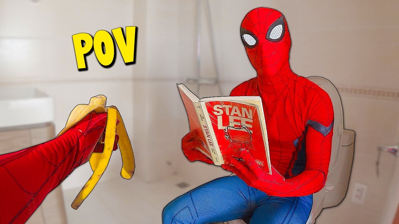 Late For Toilet | POV Spider-Man Parkour