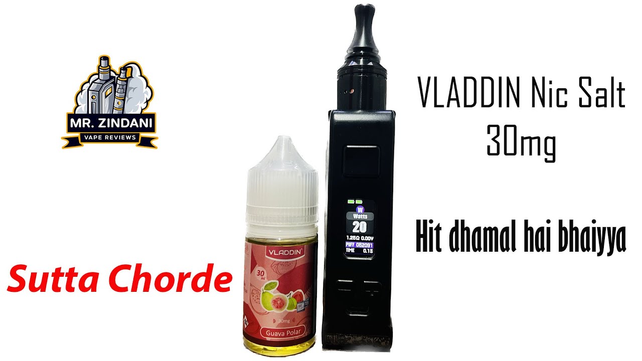 Vladdin Nic Salt review || 30mg || Mr Zindani || Quit Smoking