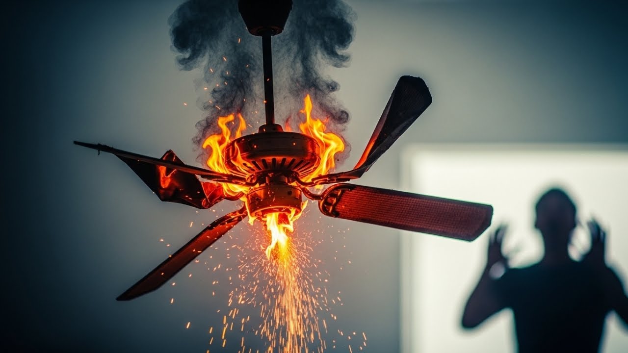 When Your Ceiling Fan Has a Meltdown… Literally!