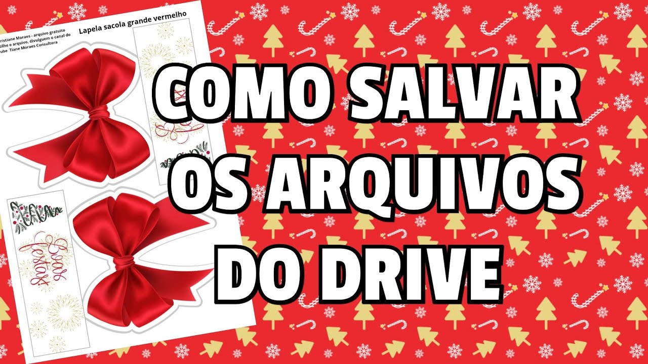 Como salvar os arquivos que deixo no drive pra vcs