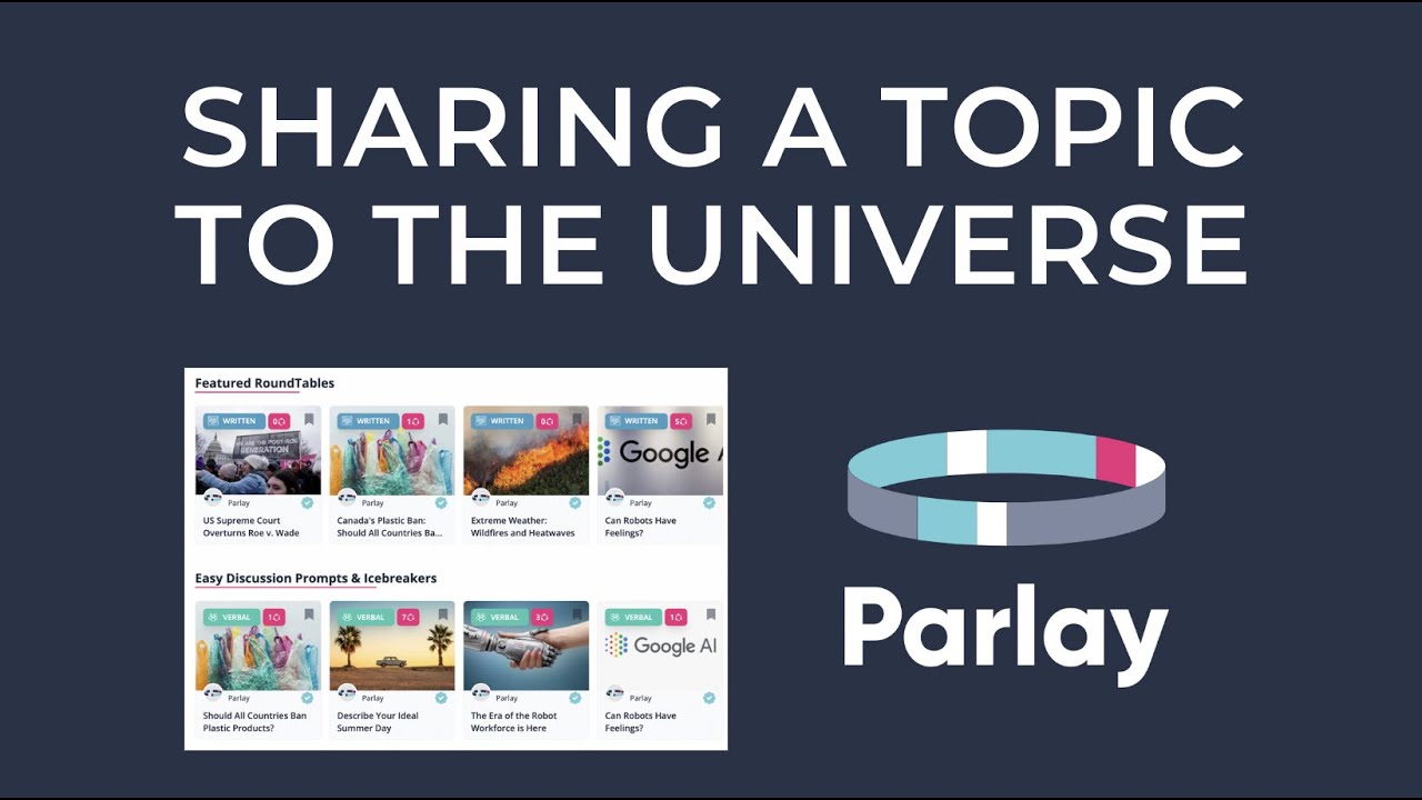 Sharing Your Topic in the Parlay Universe