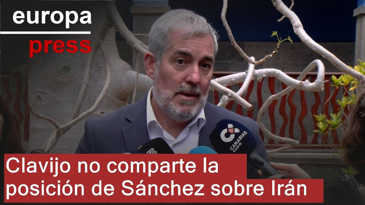 Clavijo afirma que no comparte la posición de Sánchez sobre el conflicto de Irán