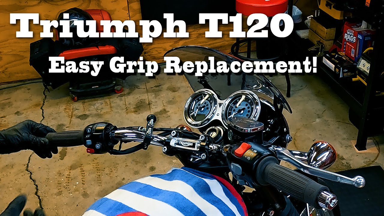 Простая замена рукоятки Triumph T120!