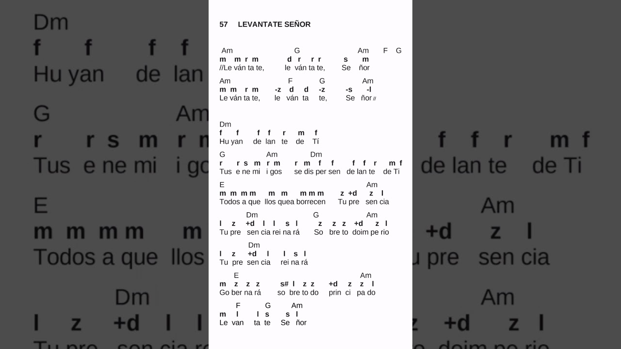 Levántate Señor. Pista instrumental. Amizadaim