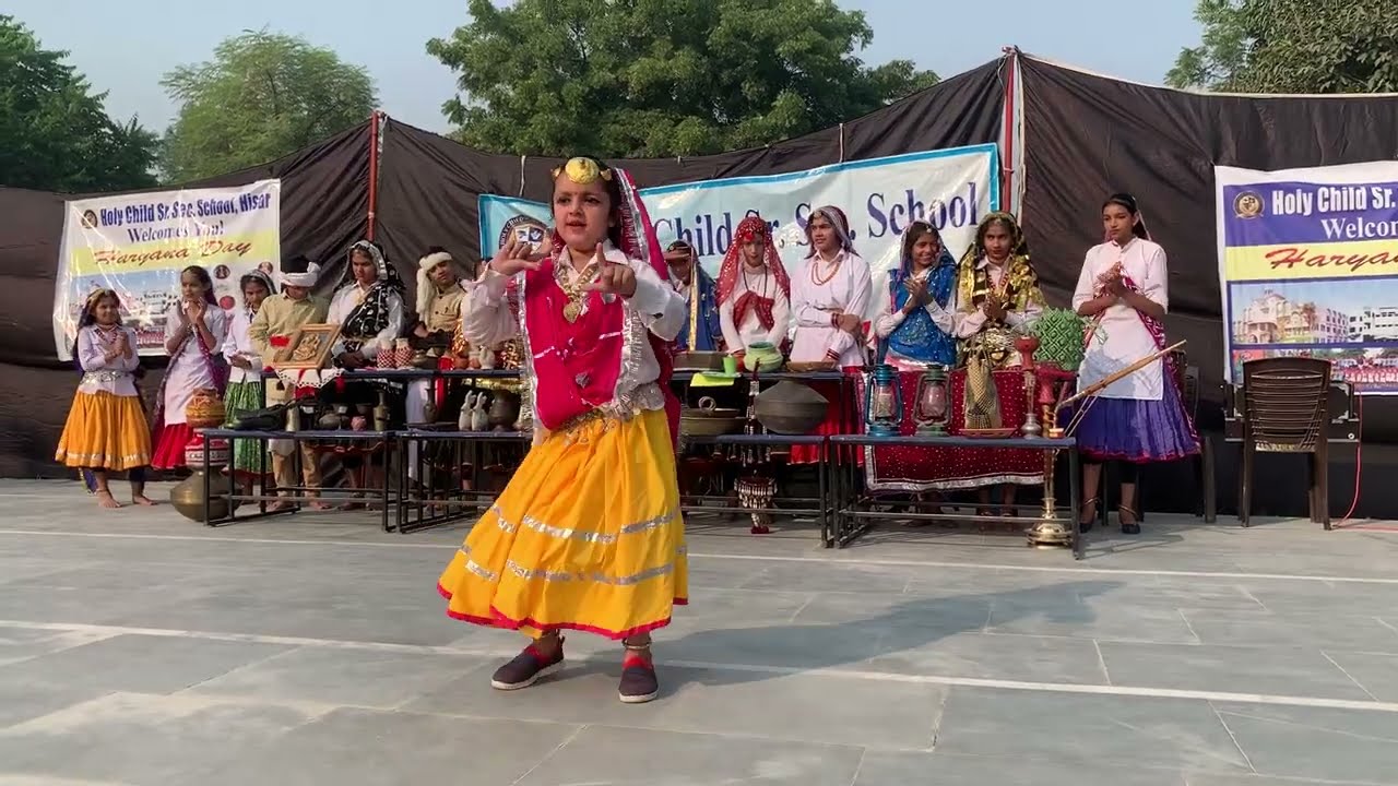 Holy Child School Hisar | 4th Grade student Dancing| Haryana day celebration |Holy Child|
