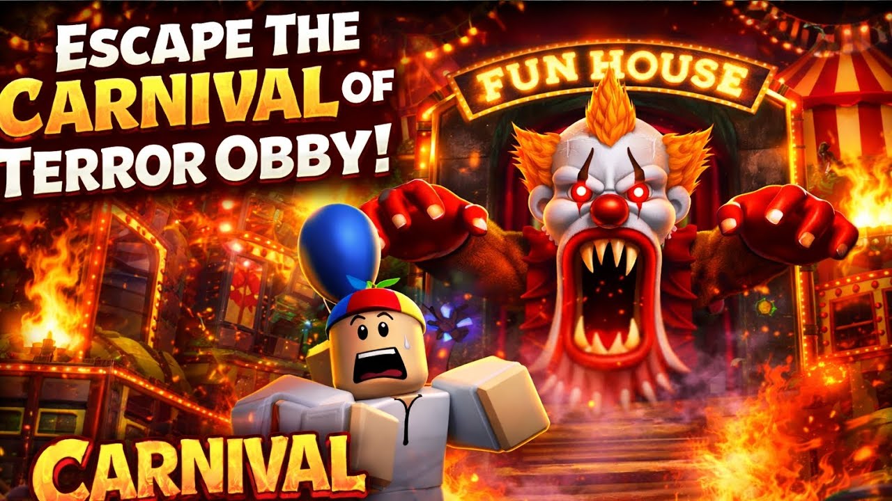 🔥 ESCAPE Before The Killer Clown Catches Me! 😱 Carnival Horror Obby Challenge