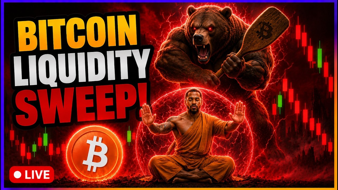Bitcoin Liquidity Sweep : Live Trading & TA