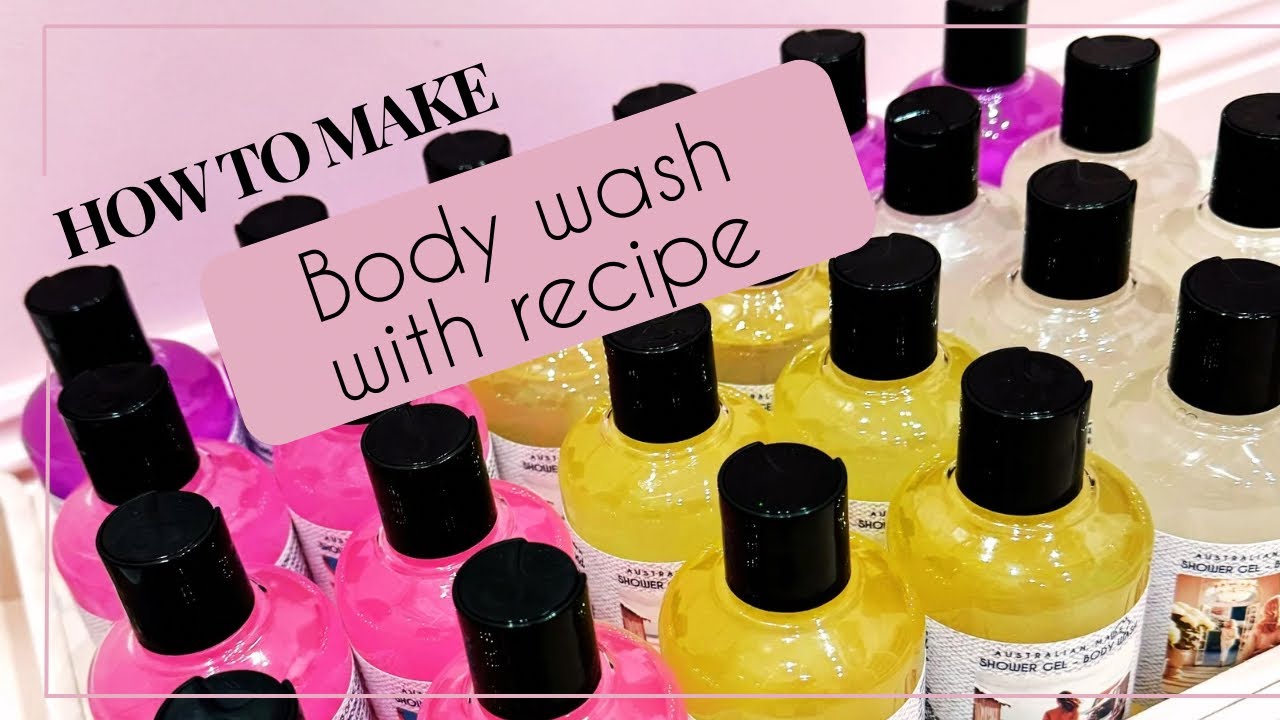 Making a one pot wonder colourful transparent shower gel. #showergel