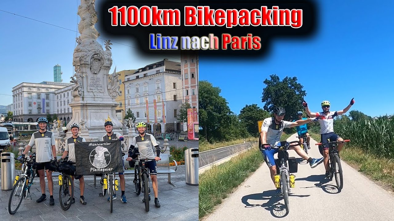 1100km Bikepacking Tour Linz-Paris ⎢ Die Reise beginnt ⎢Pannenpech, Hitze und Regen ⎢ Tag 1-3 ⎢