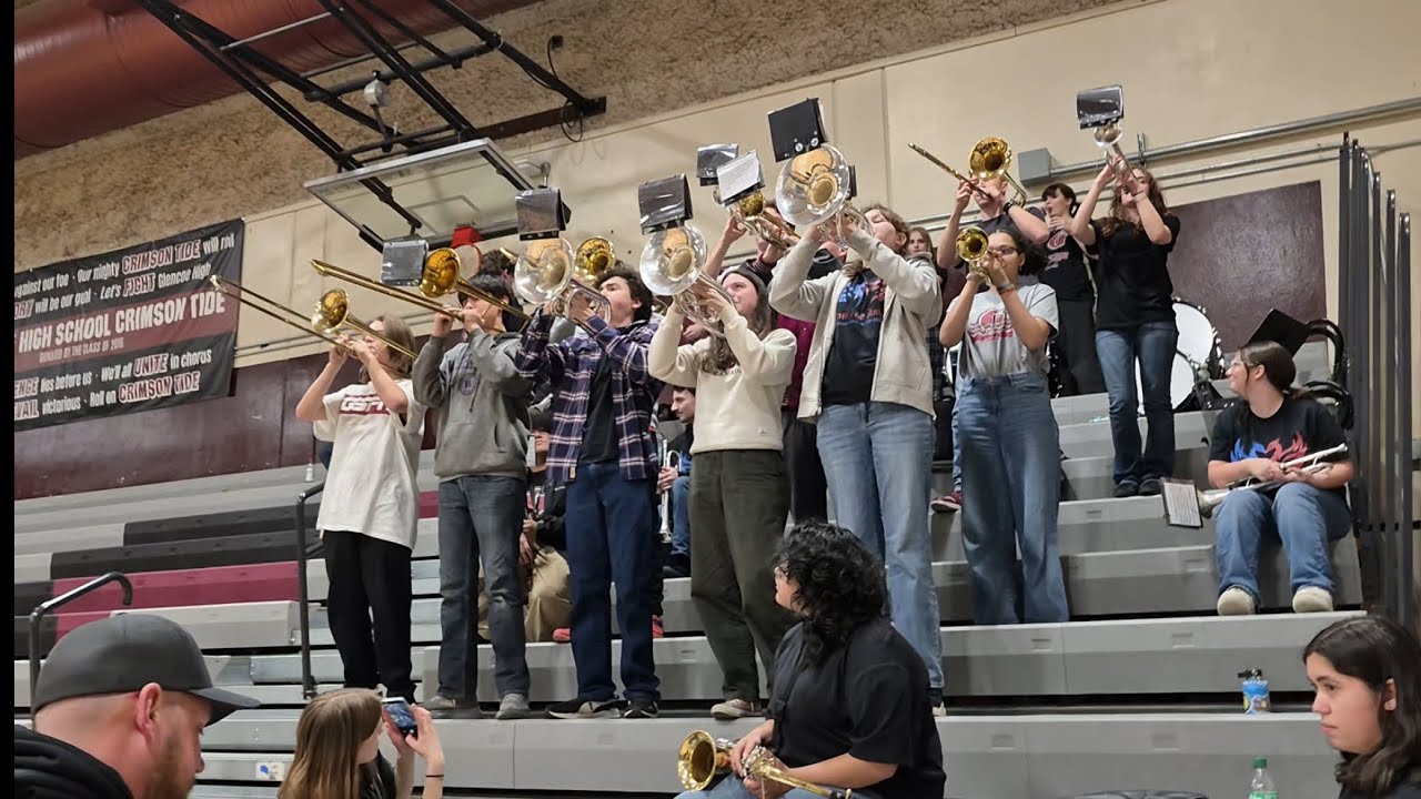 1/30/26 - Glencoe vs. Liberty - Black and Blues Excerpt played by the Glencoe High School Pep Band 