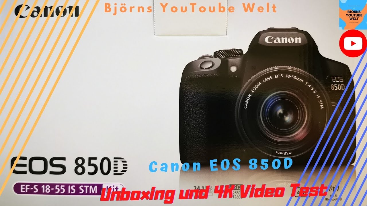 Canon EOS 850D unboxing und 4K Video Test