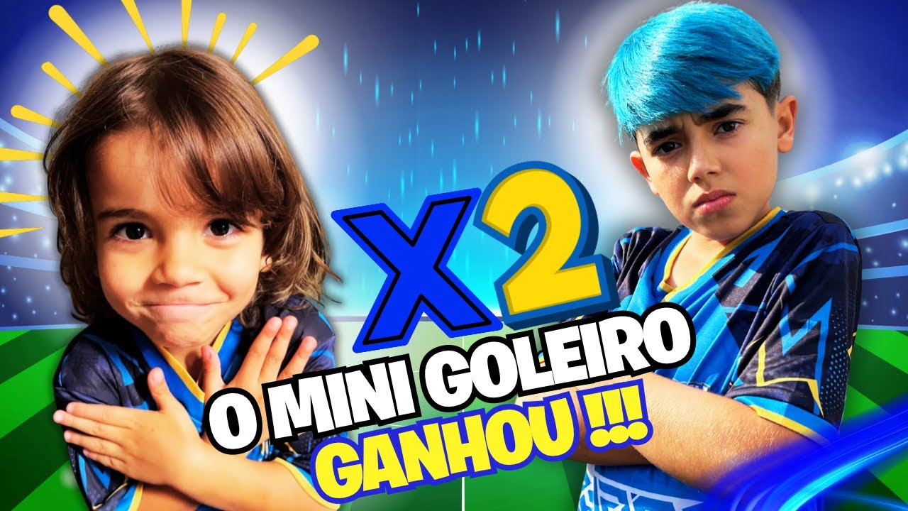 PRIMEIRO X2 DO MINI GOLEIRO!!! A TROPA DO RAIO AMASSOU! 
