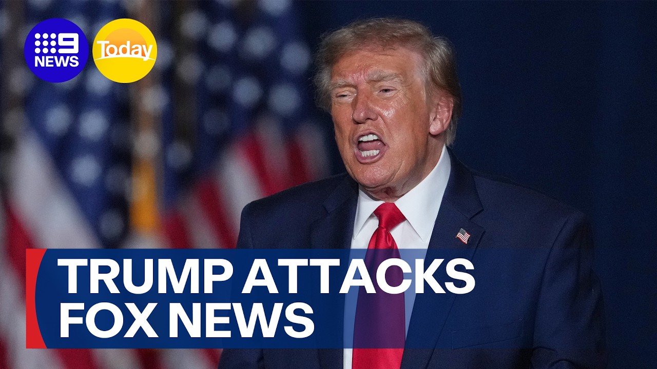 Donald Trump takes aim at Fox News | 9 News Australia
