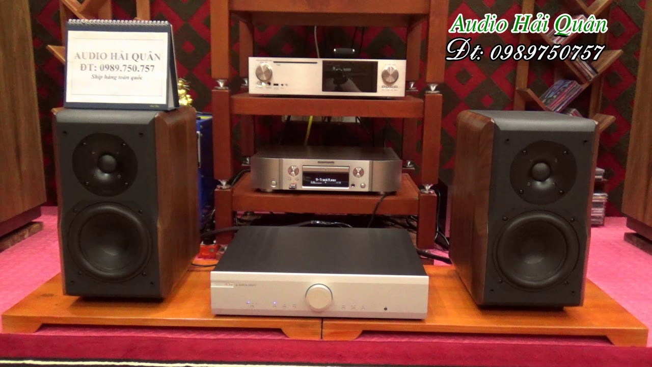 Loa Chario delphinus - Amply M3SI - Marantz DAC tích hợp CD, lh 0989750757