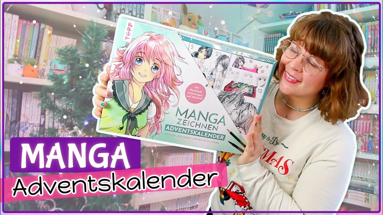 Manga zeichnen lernen im Advent : Ich teste den Manga zeichnen Adventskalender