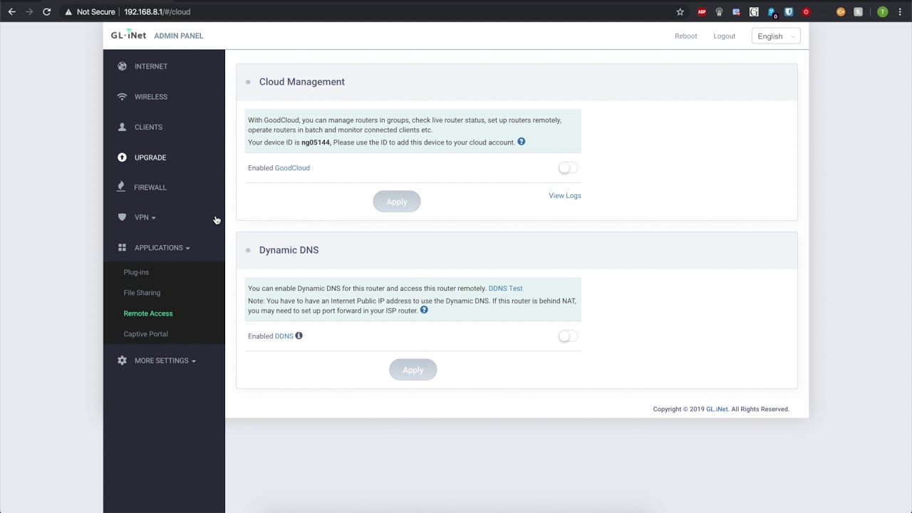 MT300N-V2 admin interface walkthrough