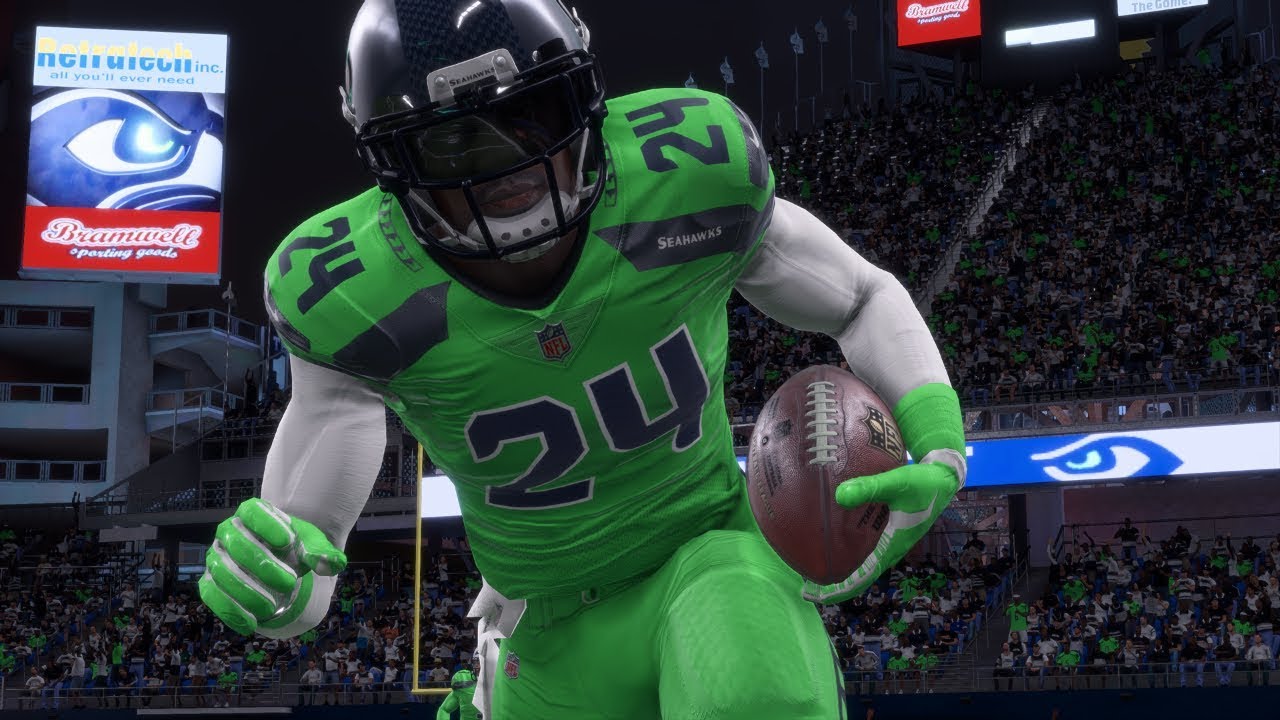 Madden 18 Seahawks Season 4 vs Titans (Heavy Snow Falls in Seattle Go Hawks) Xbox One X Full Game