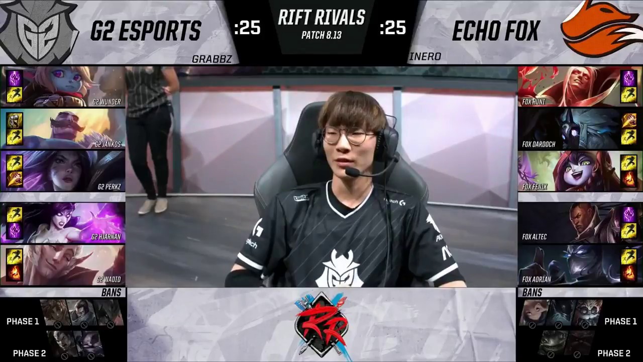 G2 Perkz Kai'sa VS FOX Huni Vladimir Highlights   2018 Rift Rivals Finals