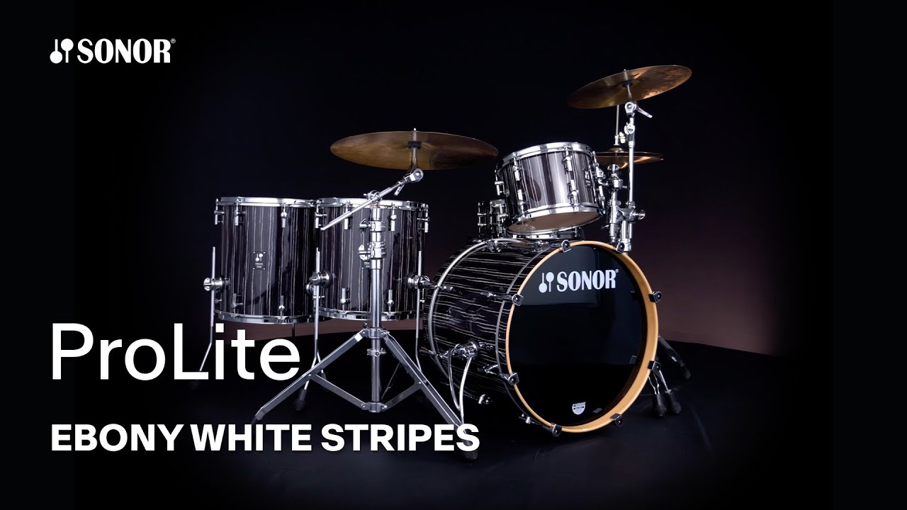 SONOR Prolite Ebony White Stripes